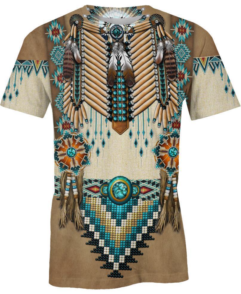 Turiquoise Native Indian Pattern Feather Beautiful WCS