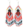 Indigenous Women Pattern Beaded Handmade Earrings For Women