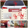 MMIW - I Wear Red, No More Stolen Sisters Red Hand Car Decal 007