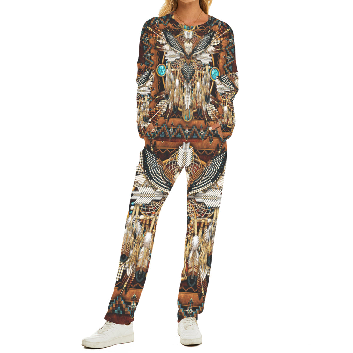 Native American Pattern Women's Pajama Suit WCS