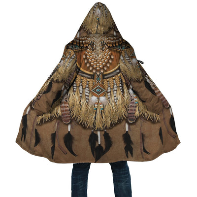 Brown Native Pattern Cloak - Native American Pride Shop