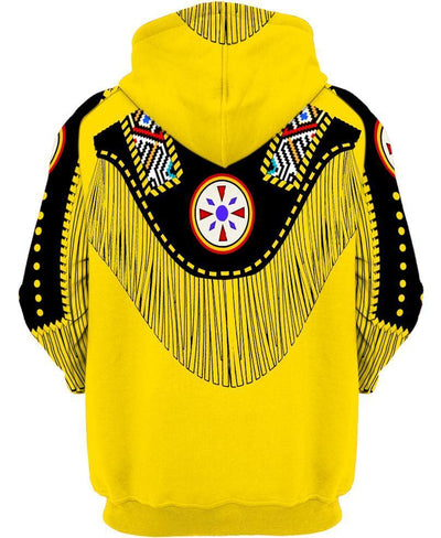 Yellow Native 3D Hoodie - Native American Pride Shop