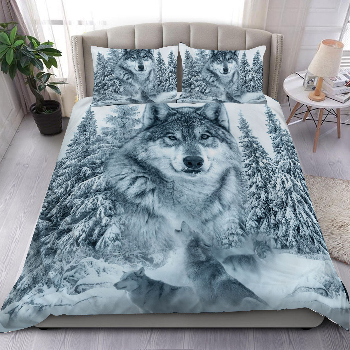 White Wolf Native American Bedding Set WCS