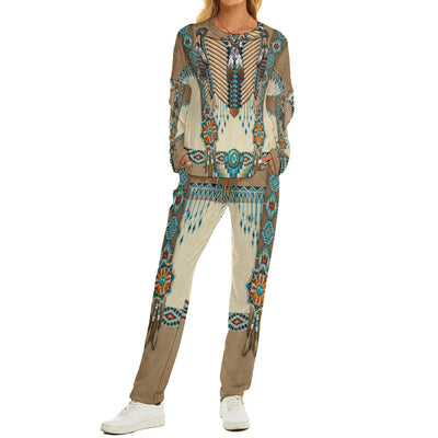 Native American Pattern Women's Pajama Suit WCS