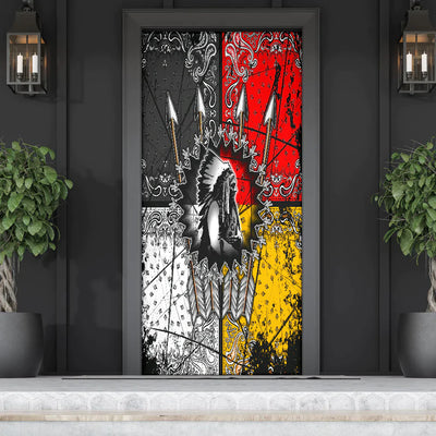 Chief Arrow Native American Door Cover WCS