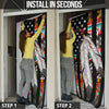 Native American Flag Feather Door Cover WCS