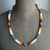 SALE 50% OFF - White Lightning Pattern Beaded Handmade Necklace For Women Native American Style