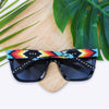 Black Dusk Handmade Beaded Sunglasses SG02