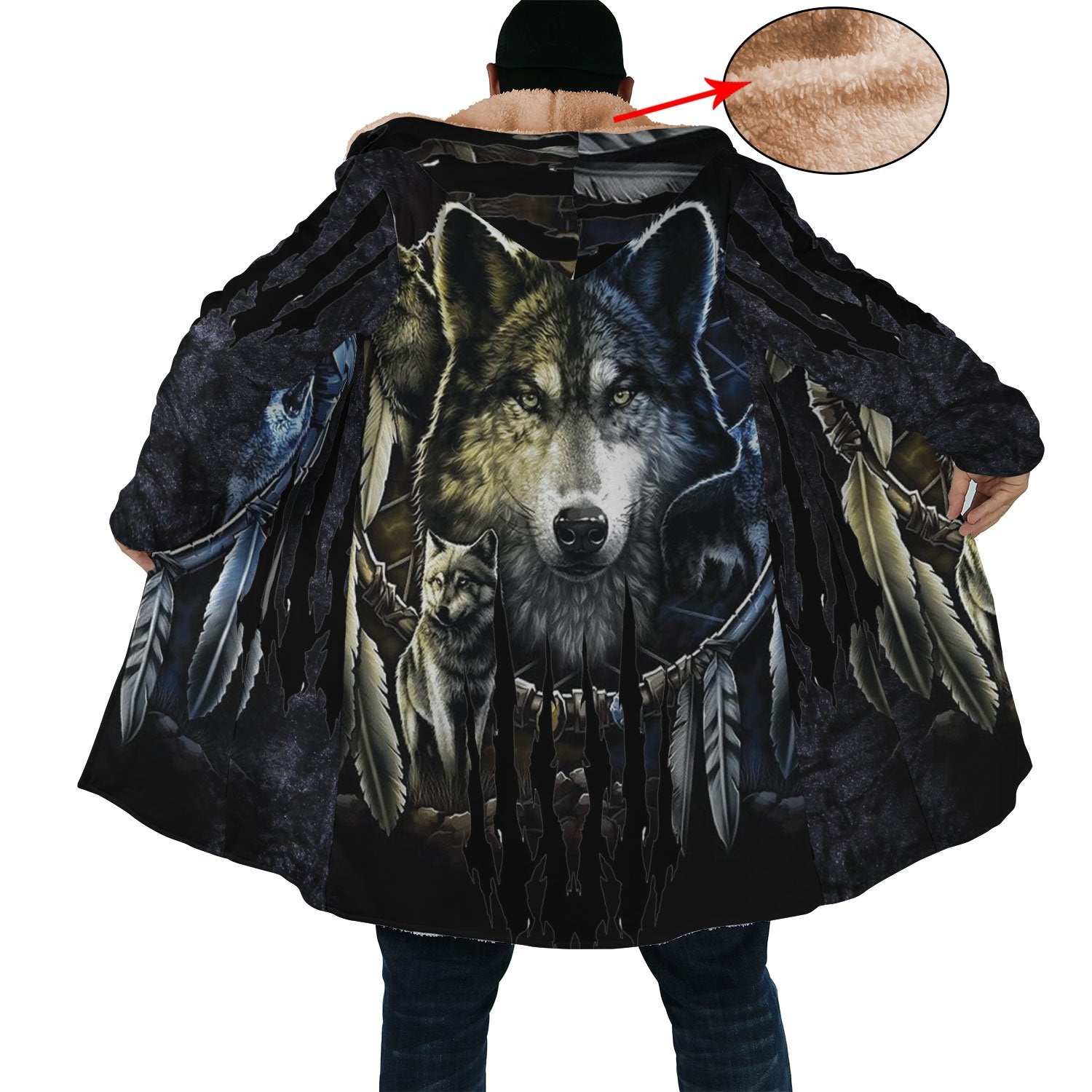 Wolf Light Native Cloak - Native American Pride Shop