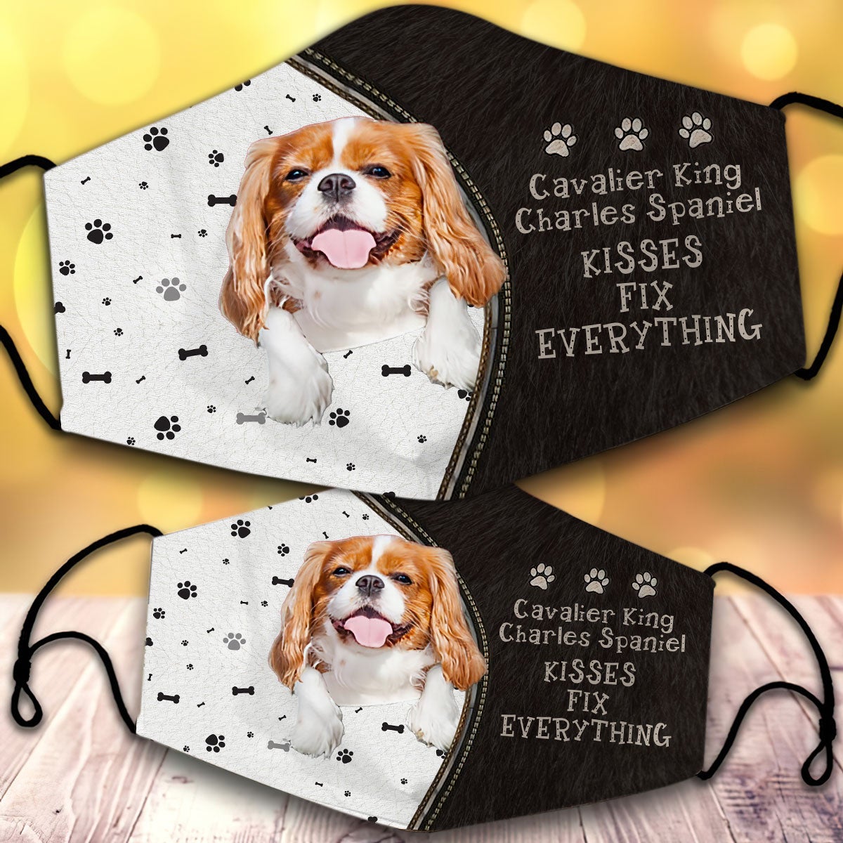 Cavalier King Charles Spaniel Kisses Fix Everything Veil - Animals Kind