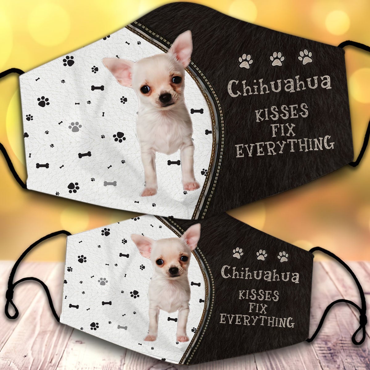 Chihuahua 3 Kisses Fix Everything Veil - Animals Kind