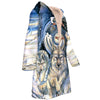 Wild Wolfs Spirit Horn Button Long Fleece Windbreaker WCS