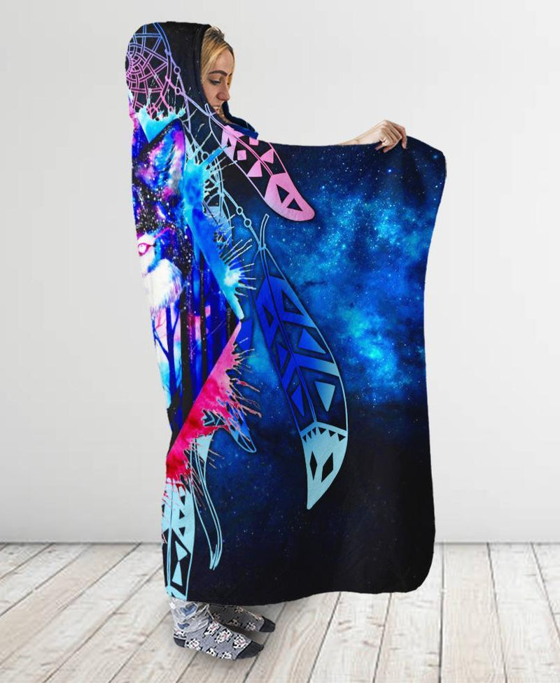 Wolf Galaxy Hooded Blanket WCS
