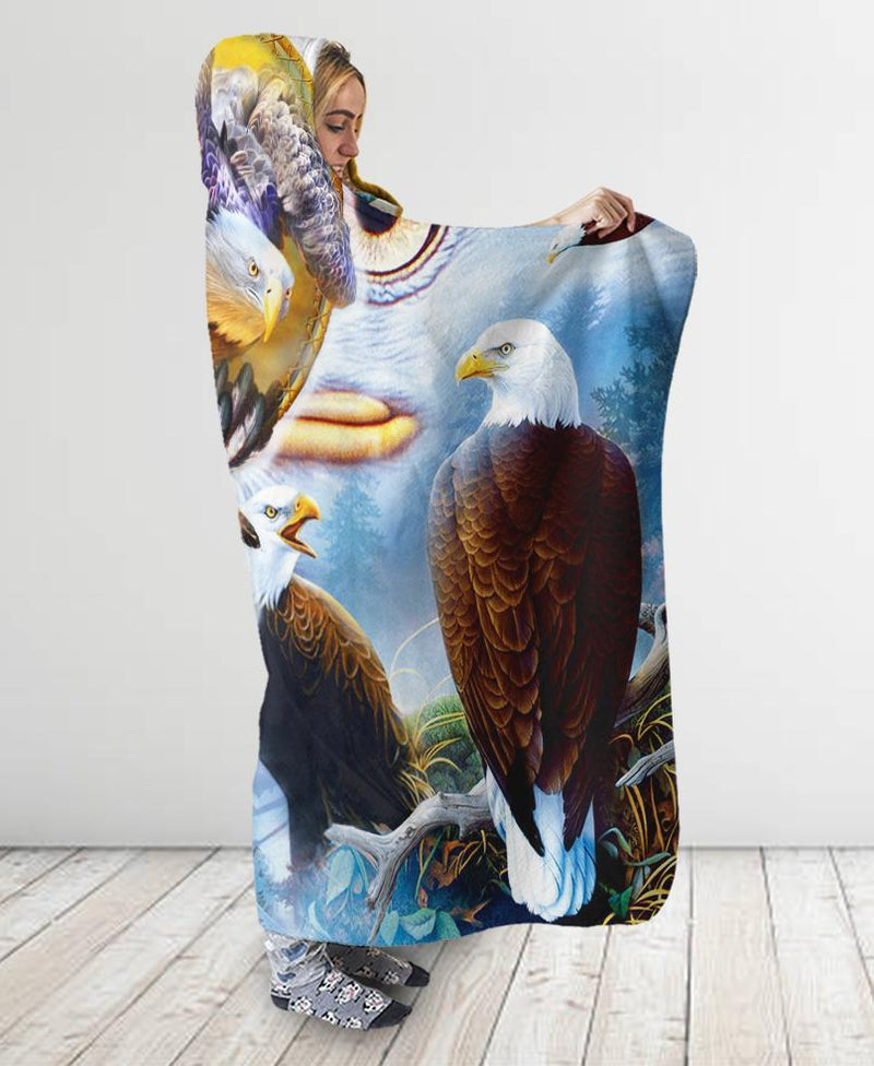 Feathers Hooded Blanket WCS