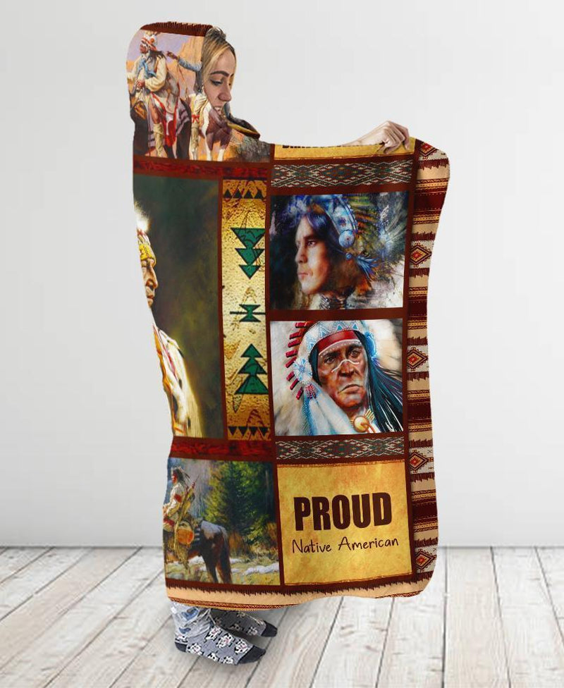 Native Chief Hooded Blanket WCS
