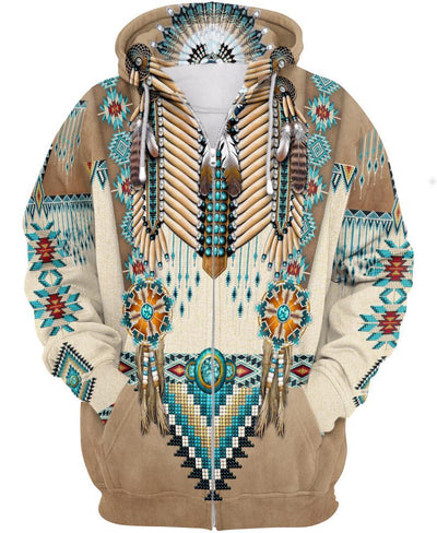 Native Pattern Beautiful 3D Hoodie - Native American Pride Shop